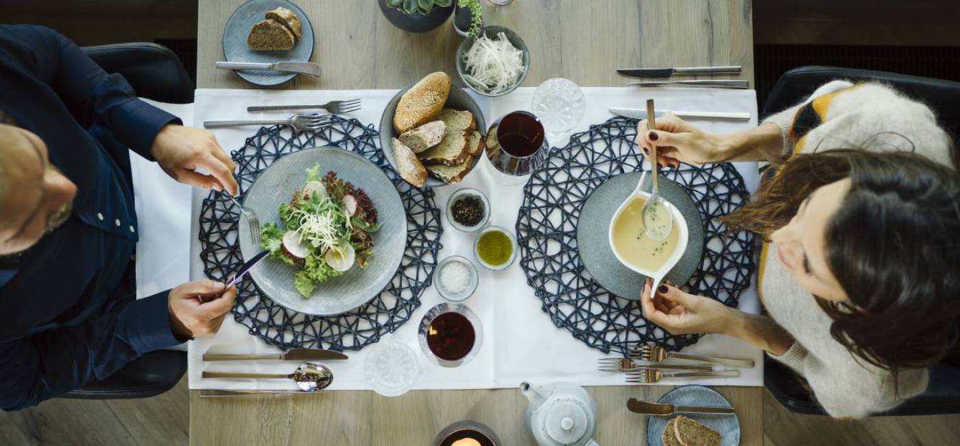 The natural cuisine in the Naturhotel Waldklause main image